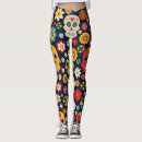 Search for mexican sugar skull leggings Flower