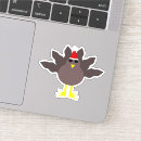 Search for funny cartoon turkey stickers Cute