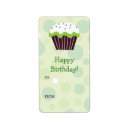 Search for birthday cake return address labels Girl