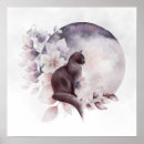 Search for cat full moon posters Gothic