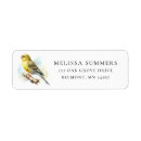 Search for songbird return address labels Yellow