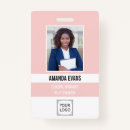 Search for pink id badges Teacher administrative assistant media