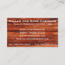 Search for cabinet business cards Construction