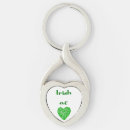 Search for irish heart key rings St patrick's day