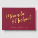 Search for burgundy guest books Gold