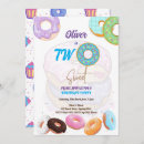 Search for boy doughnut birthday invitations Two sweet