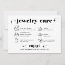 Search for jewellery invitations Care instructions