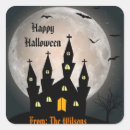 Search for haunted houses stickers Moon