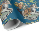 Search for vintage western wrapping paper Cowgirl