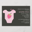 Search for strawberry baby girl shower invitations Elegant
