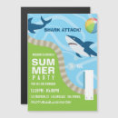 Search for shark pool party invitations Summer