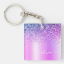 Search for purple sparkle key rings For her