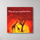 Search for african safari canvas prints Giraffe