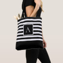 Search for black and white stripes tote bags Elegant
