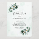Search for eucalyptus leaves bridal shower invitations Botanical
