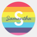 Search for rainbow name stickers Initial