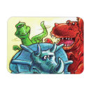 Search for dinosaurs magnets Green
