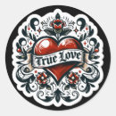 Search for love tattoo stickers Vintage