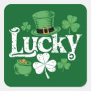Search for vintage st patricks stickers Leprechaun