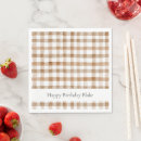 Search for brown plaid napkins Stripes