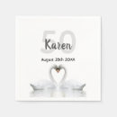 Search for white swans napkins Swan couple
