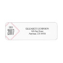 Search for diamond shape return address labels Graduation