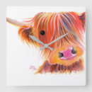 Search for highland cow clocks Scottish