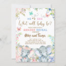 Search for pink blue elephant gender reveal invitations Elephants