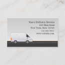 Search for delivery service business cards Vehicle