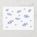 Search for abc horizontal postcards Blue
