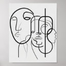 Search for abstract line drawings posters Aesthetic