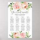 Search for flower wedding seating charts Hand lettering