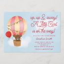 Search for teddy bear hot air balloon invitations Up up and away