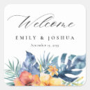 Search for ocean wedding stickers Tropical flowers