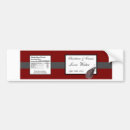 Search for black white wedding bumper stickers Red