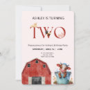 Search for barn 1st birthday invitations Girl