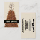 Search for raking leaves business cards Yard