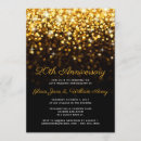 Search for 20th wedding anniversary invitations Black and gold