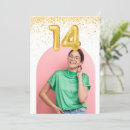 Search for 14th birthday invitations Gold