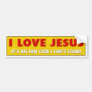 Search for his bumper stickers Religion