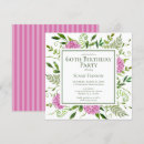 Search for trendy 60th birthday invitations Watercolor