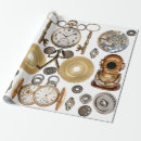 Search for pocket watch wrapping paper Steampunk