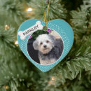 Search for heart shaped photo christmas tree decorations Dog