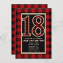 Search for red and black 18th birthday invitations Party