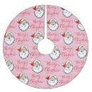 Search for pink tree skirts Santa
