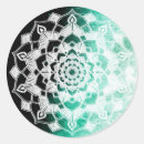 Search for green mandala stickers White