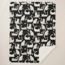 Search for black and white cat blankets Kitty