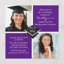 Search for 2012 square graduation invitations Purple