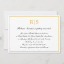 Search for monogram bridal shower invitations Gold
