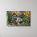 Search for creek canvas prints Grist mill